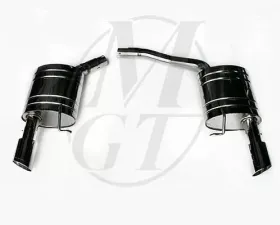 Meisterschaft Stainless GT Racing Exhaust 2x90mm Tips Audi A4 B8 Sedan 2.0T 08+