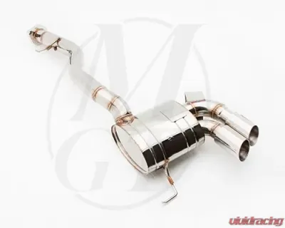 Meisterschaft Stainless GT Racing Axle Back Muffler 2x83mm Tips BMW 135i E82 | E88 08-13 - BM0121201