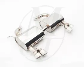 Meisterschaft Stainless GT Racing Axle Back Muffler 4x83mm Tips BMW 335i/xi Coupe / Convertible 06+