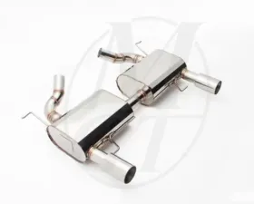 Meisterschaft Stainless GT Racing Axle Back Muffler 2x102mm Tips BMW 335i/xi Coupe / Convertible 06+