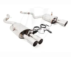 Meisterschaft Stainless GTC Axle Back Muffler 4x90mm Tips BMW M3 Coupe / Convertible 08-13