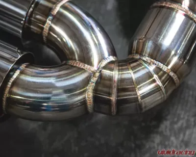 Meisterschaft Stainless GTC Axle Back Muffler 4x90mm Tips BMW 335i | xi Sedan | Wagon 12-15 - BM0611605