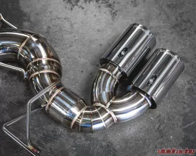 Meisterschaft Stainless GTC Axle Back Muffler 4x90mm Tips BMW 335i | xi Sedan | Wagon 12-15 - BM0611605