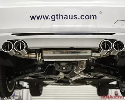 Meisterschaft Stainless GTC Axle Back Muffler 4x90mm Tips BMW 335i | xi Sedan | Wagon 12-15 - BM0611605