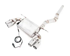 Meisterschaft Stainless GTC Axle Back Muffler 4x90mm Tips BMW 328i | xi Sedan | Wagon 12-16