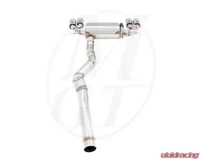 Meisterschaft Stainless GTC Axle Back Muffler 4x90mm Tips BMW 328i | xi Sedan | Wagon 12-16 - BM0631605
