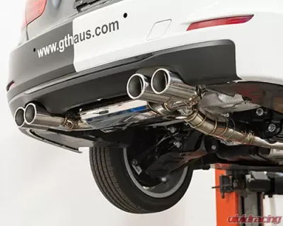 Meisterschaft Stainless GTC Axle Back Muffler 4x90mm Tips BMW 328i | xi Sedan | Wagon 12-16 - BM0631605