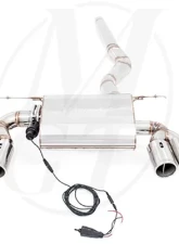 Meisterschaft Stainless GTC Axle Back Muffler 4x90mm Tips BMW 320D Sedan | Wagon 12-15                                     - BM0641605 - Image 2