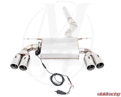 Meisterschaft Stainless GTC Axle Back Muffler 4x90mm Tips BMW 320D Sedan | Wagon 12-15 - BM0641605