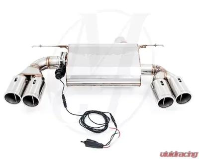 Meisterschaft Stainless GTC Axle Back Muffler 4x90mm Tips BMW 320D Sedan | Wagon 12-15 - BM0641605