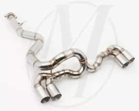 Meisterschaft Titanium Super Light GT Racing Axle Back Muffler 4x83mm Tips BMW 1-Series M E82 11-12