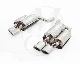 Meisterschaft Stainless GTS Ultimate Axle Back Muffler 4x120x80mm Tips BMW M5 Sedan / Wagon V10 05-10