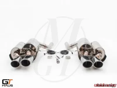 Meisterschaft Stainless GTC Axle Back Muffler 4x120x80mm Tips for BMW M5 2005-2010 - BM1011618