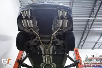 Meisterschaft Stainless GTC Axle Back Muffler 4x120x80mm Tips for BMW M5 2005-2010 - BM1011618