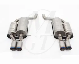 Meisterschaft Titanium GTS Ultimate Axle Back Muffler 4x120x80mm Tips BMW M5 Sedan / Wagon V10 05-10