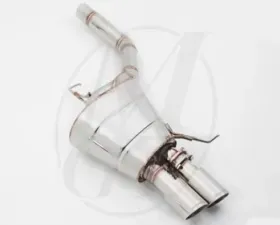 Meisterschaft Stainless GTS Ultimate Axle Back Muffler 2x83mm Tips BMW 520D Sedan F10 12+