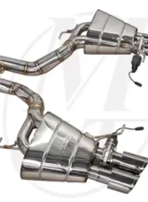 Meisterschaft Stainless GTS Ultimate Axle Back Muffler 4x90mm Tips BMW 550i Sedan F10 11+                                     - BM1131505 - Image 5