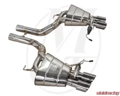 Meisterschaft Stainless GTS Ultimate Axle Back Muffler 4x90mm Tips BMW 550i Sedan F10 11+ - BM1131505