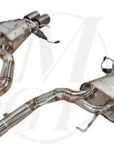 Meisterschaft Stainless GTS Ultimate Axle Back Muffler 4x90mm Tips BMW 550i Sedan F10 11+                                     - BM1131505 - Image 2