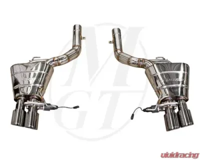 Meisterschaft Stainless GTC Axle Back Muffler 4x90mm Tips BMW 550i Sedan F10 11+ - BM1131605