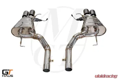 Meisterschaft Stainless GTC Axle Back Muffler 4x90mm Tips BMW 550i Sedan F10 11+ - BM1131605