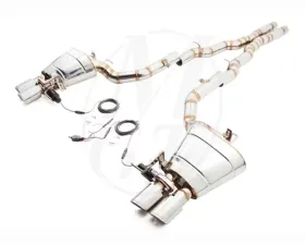 Meisterschaft Titanium GTC Axle Back Muffler 4x90mm Tips BMW 550i Sedan F10 11+