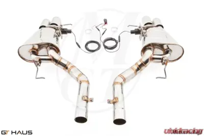 Meisterschaft Titanium GTC Axle Back Muffler 4x90mm Tips BMW 550i Sedan F10 11+ - BM1132605