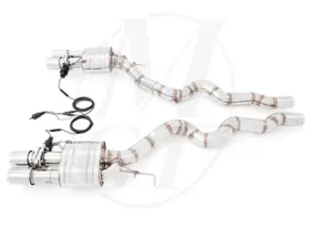 Meisterschaft Titanium GTC Axle Back Muffler 4x102mm Tips BMW M5 Sedan F10 12-15