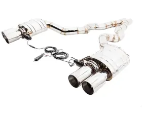 Meisterschaft Stainless GTC Axle Back Muffler 4x102mm Tips BMW M5 Sedan F10 12-15