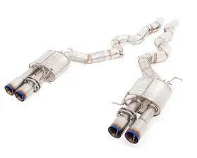 Meisterschaft Titanium GT Racing Axle Back Muffler 4x90mm Tips BMW M5 Sedan F10 12-15