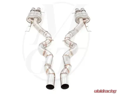 Meisterschaft Titanium GT Racing Axle Back Muffler 4x90mm Tips BMW M5 Sedan F10 12-15 - BM1212405