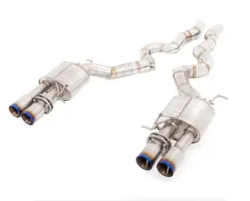 Meisterschaft Titanium GT Racing Axle Back Muffler 4x102mm Tips BMW M5 Sedan F10 12-15