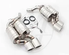 Meisterschaft Stainless GTC Axle Back Muffler 4x120x80mm Tips BMW 645Ci/650Ci Coupe / Convertible 04-10