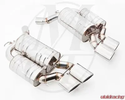 Meisterschaft Stainless GTS Ultimate Axle Back Muffler 4x120x80mm Tips BMW M6 Coupe / Convertible 05-10 - BM1411518