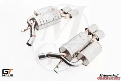 Meisterschaft Stainless GTS Ultimate Axle Back Muffler 4x120x80mm Tips BMW M6 Coupe / Convertible 05-10 - BM1411518