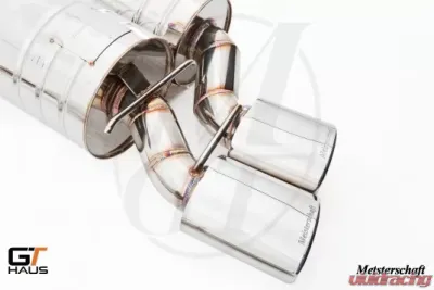 Meisterschaft Stainless GTS Ultimate Axle Back Muffler 4x120x80mm Tips BMW M6 Coupe / Convertible 05-10 - BM1411518