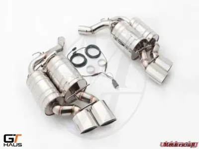 Meisterschaft Titanium GTC Axle Back Muffler 4x120x80mm Tips for BMW M6 Coupe/Convertible 05-10 - BM1412618