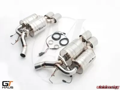 Meisterschaft Titanium GTC Axle Back Muffler 4x120x80mm Tips for BMW M6 Coupe/Convertible 05-10 - BM1412618