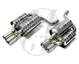 Meisterschaft Titanium GTS Ultimate Axle Back Muffler 4x90mm Tips BMW M6 Coupe / Convertible 05-10
