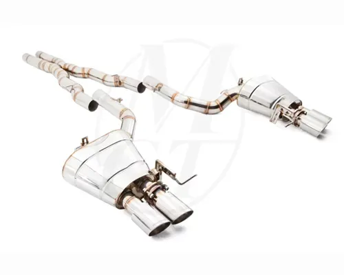 Meisterschaft Titanium GTS Ultimate Axle Back Muffler 4x90mm Tips BMW 650i Coupe / Convertible 12-15 - BM1522505