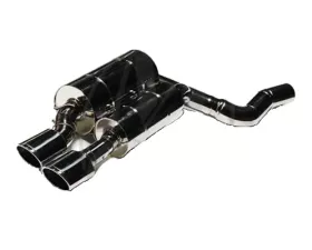 Meisterschaft Stainless HP Touring Axle Back Muffler System 2x120x80mm TIps BMW E65 | E66 750 | 750 06-08