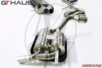 Meisterschaft Titanium GTS Axle Back Muffler BMW X5 5.0L Bi-Turbo 11+ - BM2342504