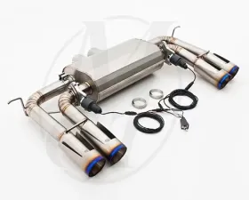 Meisterschaft Titanium GTC Axle Back Muffler BMW X5 M 4.4L Bi-Turbo 10+