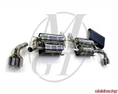 Meisterschaft Stainless GT Racing Axle Back Muffler 4x83mm Tips BMW X6 3.0L Bi-Turbo 08-10 - BM2411204