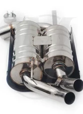 Meisterschaft Stainless GT Racing Axle Back Muffler 4x83mm Tips BMW X6 3.0L Bi-Turbo 08-10                                     - BM2411204 - Image 2