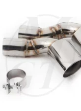 Meisterschaft Stainless GT Racing Axle Back Muffler 4x83mm Tips BMW X6 3.0L Bi-Turbo 08-10                                     - BM2411204 - Image 3