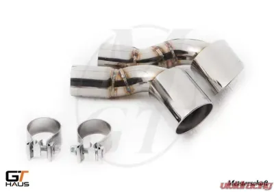 Meisterschaft Stainless GT Racing Axle Back Muffler 4x83mm Tips BMW X6 3.0L Bi-Turbo 08-10 - BM2411204