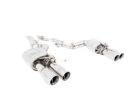 Meisterschaft Titanium Super Light GT Racing Axle Back Muffler System 4x102mm Tips BMW F06 M6 Gran Coupe 14-19