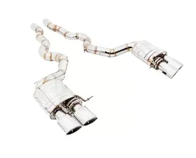 Meisterschaft Titanium Super Light GT Racing Axle Back Muffler System 4x120x80mm Tips BMW F06 M6 Gran Coupe 14-19