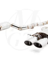 Meisterschaft Titanium Super Light GT Racing Axle Back Muffler System 4x120x80mm Tips BMW F06 M6 Gran Coupe 14-19                                     - BM2712418 - Image 2